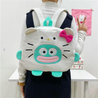 Nueva Mochila De Hombros Kawaii Sanrio Hangyodon Con Diseño De Hello Kitty Y Gato Pequeño De Color Contraste Mochila Versátil Para Adultos Y Adolescentes - details 8