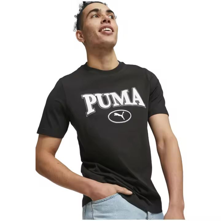 Camisetas M/C marca Puma modelo 676013-01 para hombre en color negro blanco - 1