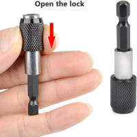 Adaptador De Destornillador Hexagonal Magnético Con Cambio Rápido Conjunto De Extensión Para Broca Herramienta De Tornillo Y Barra Auto-Desbloqueable - details 3