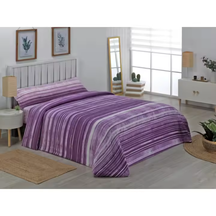 Novotextil Juego de Funda Nórdica Cama 135x1 90 /200 Modelo Invierno Confort Inclue Sábana Bajera Ajustable Funda de Almohada Funda de Edredón Conjunto de Ropa de Cama de Microfibra de Poliéster Suave Cálida Tacto Sedoso Fácil - 1