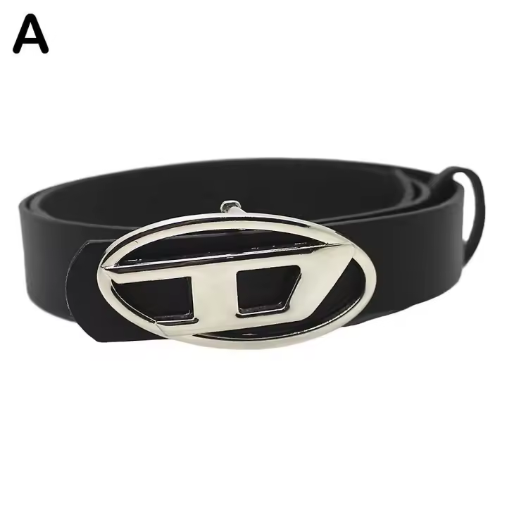 Trendy D Letter Belt Press Button Belt Waistband Buckle Fashionable Accessories For Women - 1