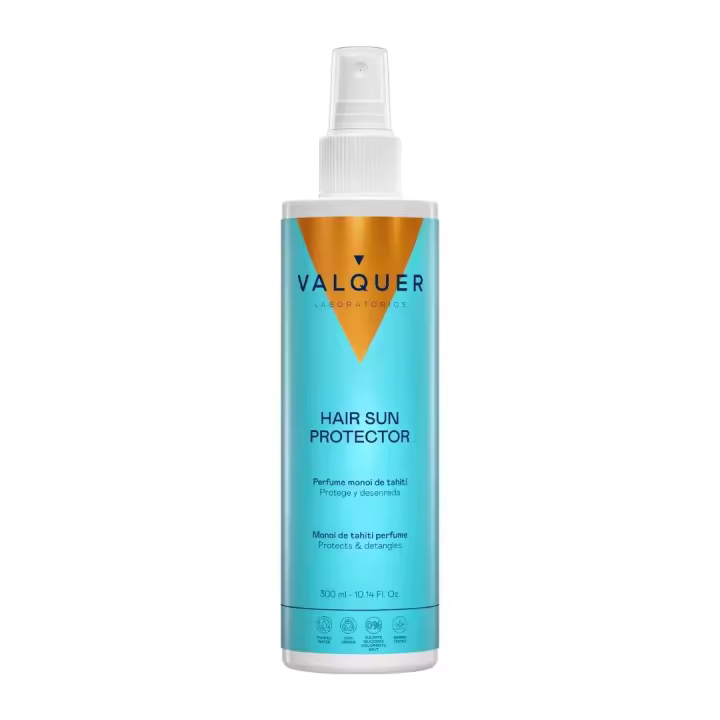 VALQUER Protector Solar Capilar con Vitamina B5 | Spray con Filtros UV para Cabello Expuesto al Sol, Sal y Cloro | Hidratación, Suavidad y Brillo | 300 ml - 1