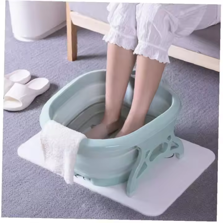 Fold Up Basin Bucket Home Large Size Plastic Car Wash Basin Portable Clothes Wash Vegetables Kitchen Supplies Batheoom Basins - 1