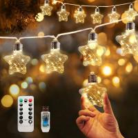 Lámpara Decorativa De Estrella Con 10 LEDs Para Ramadan Iluminación Faeirita USB Colgante Decoración De Navidad Y Año Nuevo - details 5