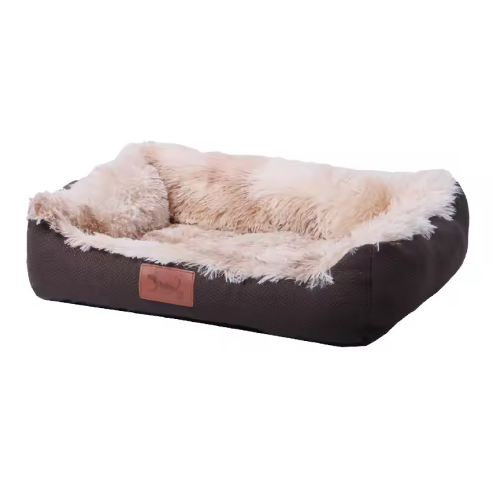 Cama Cuna Felpa Para Perros y Gatos, Sofá de felpa larga para perro, Cojín para Mascotas de Felpa, Cama para Invierno - Pet King - 1
