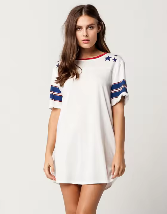Volcom GMJ Túnica Estrella Blanca Mujer Cómoda y Fresca para Verano - 1