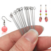 100pcs Pinchos De Ojo De Acero Inoxidable Para Joyería 3 Estilos 20-70mm Hebillas De Cabeza Para Pendientes Pulseras DIY - details 3