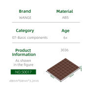 Bloques De Construcción Básicos Wange 15Pcs/Lot 3036 6x8 Dots Compatible Con Todas Las Marcas Juguetes Para Niños Regalo Caja De Bloques De Plástico ABS Tamaño Pequeño - details 1