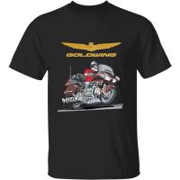 Camiseta De Motocicleta Effex Goldwing GL1800 Para Hombres Y Mujeres Negro Algodón Oversize Manga Corta Alta Calidad Estilo Casual - details 4