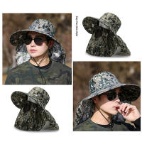 Gorro De Pesca Al Aire Libre Para Hombre Con Pico Ancho Protección Solar UV Sombrero De Playa Malla Transpirable Camuflaje - details 3