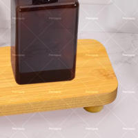 Bandeja de Baño de Bambú, Bandeja Perfumes Velas Rectangular, Bandeja Decorativa, Tabla de Madera para Servir, 21 X 12 cm - details 6