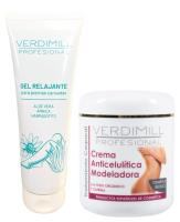 Verdimill Gel Relajante para Piernas Cansadas con extracto de Arnica, Aloe vera y Harpagofito 250ML + Verdimill Crema Modeladora Anticelulítica 500 Ml - Elimina Grasa y Reafirma Piel PACK VERDIMILL - details 0