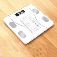 Báscula De Cuerpo Con LED Digital Inteligente Sincronizada Con La Energía De La Batería Escala Electrónica De Salud Familiar De Vidrio Reforzado Cuadrada Máxima Capacidad De 200KG - details 12