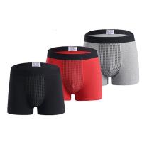 Set de 1 o 3 Calzoncillos Hombre Boxer Algodon Bóxers Ropa Interior, 95% Algodón, 5% Elastáno, 3 Colores, Negro, Rojo y Gris, Experiencia de Uso Cómoda, no Tapada, Entrega Rápida, regalo ideal para tu amante / padre / hermano en el cumpleaños - details 0