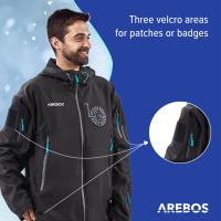 AREBOS Chaqueta Térmica Calefactable Negra Chaqueta Outdoor Unisex - details 19