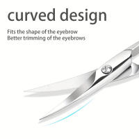 Tijeras De Acero Inoxidable Pequeñas Para Uñas Cejas Y Cabello Del Nariz Herramienta De Belleza Y Maquillaje Trimmer Facial - details 2