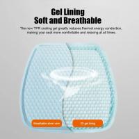 Cojín De Asiento De Gel Para Coche Almohadilla De Silla De Juego Transpirable Y Lavable Para Verano Alivio De La Calor Para Conductor - details 3