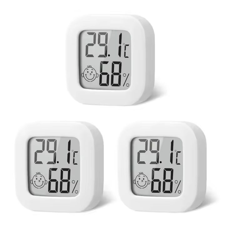 Juego de 3 Termómetros Higrómetros Digitales de Ambiente para Interiores | Medicina Precisa de Temperature y Humedad | Herramientas & Mejoras PARA EL Hogar - 1