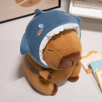 Mochila De Peluche De Animal Divertido Con Cabeza De Tiburón Pollo Cerdo Dinosaurio Y Capybara Suave Juguete Para Niños Regalo De Cumpleaños - details 2