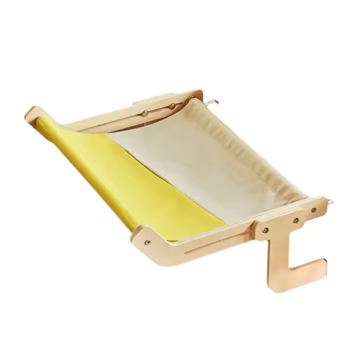 Hammock Para Gatos Universal Desmontable Fácil De Limpiar Adecuado Para Pequeños Gatos/Cachorros Cama Con Almohadilla Para Balcones Y Ventanas De Madera - 1