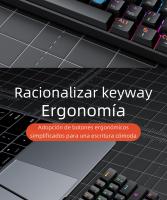 Teclado Mecánico Mini MUCAI MKA610 RGB USB Switch Rojo 61 Teclas Cableado Para Computadora Portátil Teclado Puro Negro - details 8