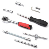Juego De Llaves 46 Piezas Herramienta Para Coche Destornillador Y Bit Ratchet Llave De Torque Cinta De Medición Herramientas Manuales - details 4