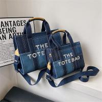 Patchwork Denim Tote Bags Fashion Designer Letters Women Handbags Luxury Shoulder Crossbody Bag Big Shopper Purses Bolso Mujer - details 1