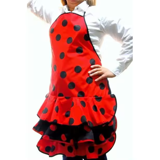Netdam Delantales Sevillanas Flamencos Lunares | Cocina Mujer Hombre - 1