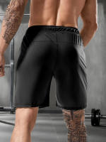 Shorts Casuales Para Hombre De Color Sólido Con Bolsillos De Cierre De Cremallera Y Cintura Elástica Con Cordón. Adecuados Para Verano Y Uso Diario. - details 13