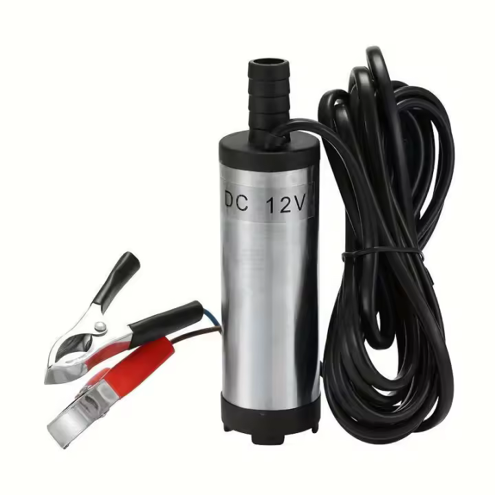 Bomba De Combustible Eléctrica Submersible 12V 38mm Bomba De Agua Para Coche Diesel Kerosene Transferencia De Aceite Succión De Agua Acero Inoxidable - 1