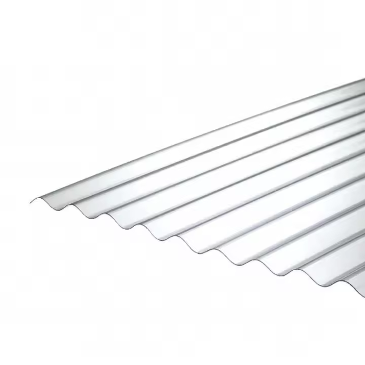 5 Ladas de Policarbonato Corrugado "SuperDur" WAVE 76/18mm CLEAR 1265X1000mm con Protección UV - 1