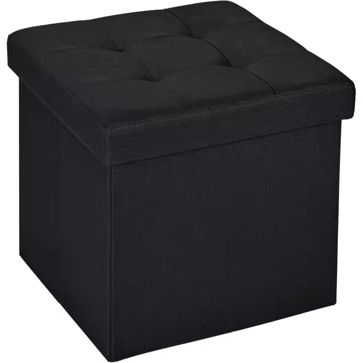 T-LoVendo -  Puff de almacenaje Plegable, Banco con Almacenamiento, Otomana, Baúl, Taburete Reposapiés, Acolchado, para Dormitorio, Sala de Estar, Pasillo - 1
