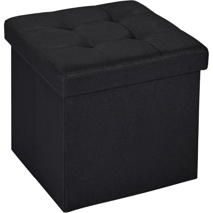 T-LoVendo -  Puff de almacenaje Plegable, Banco con Almacenamiento, Otomana, Baúl, Taburete Reposapiés, Acolchado, para Dormitorio, Sala de Estar, Pasillo - 1