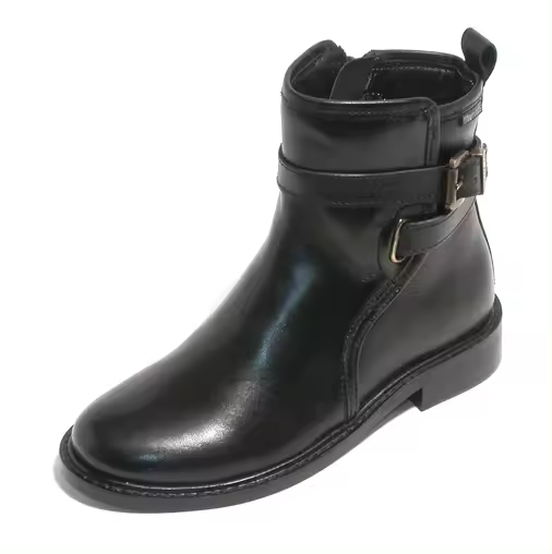 Botas de piel para niña de Titanitos con cremallera lateral - 1