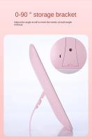 Espejo De Maquillaje Con Pantalla Táctil LED Plegable Y 3 Modos De Luz Recargable Por USB Color Cosmético Herramientas De Belleza - details 4