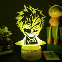 Lámpara Nocturna LED 3D Anime Bleach Para Decoración De Habitación Infantil Luz De Noche Para Niños Regalo Para Estudio - details 7