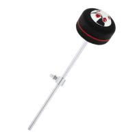 Cabezal De Batidor De Batería De Tambor Negro Con Tira De Lana Acero Inoxidable Para Pedal De Batería De Bajo Accesorio De Percusión - details 4