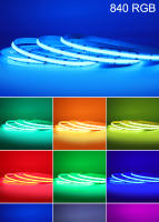 Tira De LED Flexible RGBCCT RGBW RGB COB 12V 24V Con 576 768 840 LEDs/m Para Decoración Del Hogar Sin Puntos Ceros Colorido FOB - details 3