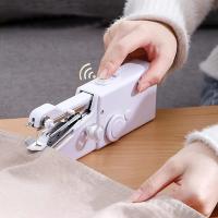 Mini máquina de coser a mano,minimáquina de coser para viaje en casa mas hilo.usas 4 AA PILAS（NO INCULIDO） - details 0