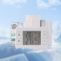 Termómetro De Nevera Y Congelador Digital Con Alarma Auditiva Sensor De Temperatura Mín/Max Mostrador Interior Exterior LCD - details 8