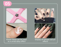 5 En 1 Varita Magnética Para Uñas Con Diseño De Ojo De Gato Herramienta De Gel UV Para Arte De Uñas Brillante Multiusos En Manicura Y Nail Art - details 4