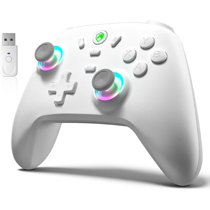 ECHTPower Mando Inalámbrico para Switch/Switch 2(Modelo 2025), Mando RGB Pro Controller con Función de Despertar/Botón Sync/Turbo/Vibración Ajustable/Giroscopio/Led RGB/Programable/Ergonómico