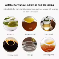 Botella De Aceite De Oliva Para Cocina Transparente Negra Dispensador De Aceite Para Barbacoa Y Fitness Ecológico Plástico - details 4