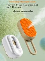 Cepillo De Baño Para Perros Y Gatos Con Spray Anti-Deslizamiento Cepillo De Pelaje Para Mascotas Eliminador De Pelo Plástico - details 8