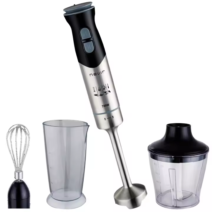 NEVIR NVR-8350 BA SET SET BATIDORA CON ACCESORIOS 700W ACERO INOXIDABLE - 1