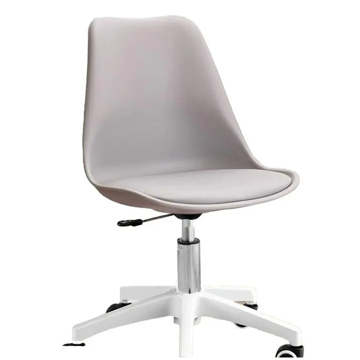 Silla de Oficina con Soporte Lumbar Giratoria Escritorio Sillon Ruedas Despacho casa salon habitacion ergonómica Gaming, escritorio, silla nordico tulipu - 1