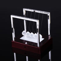 Juguete Educativo De Escritorio Newton's Cradle Regalo Para El Desarrollo Temprano Con Bolas De Metal Y Plástico Estilo Moderno - details 3