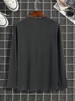 Camiseta De Algodón Puro 100% Para Hombre Estampado De PARIS Cuello Redondo Manga Larga Cómoda Y Casual Para El Verano - details 19