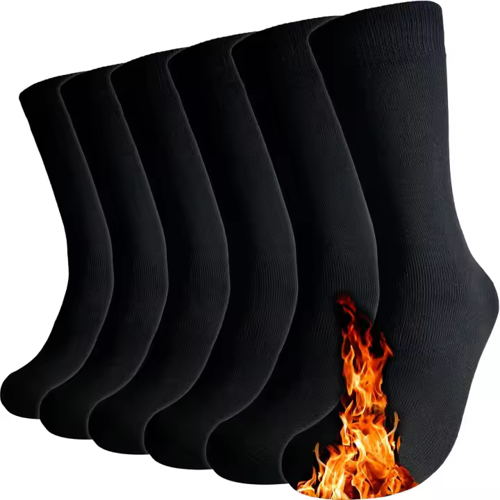 6 Pares Calcetines Térmicos - Calcetines Térmicos Mujer - Calcetines Térmicos Hombre - Calcetines Invierno Hombre - Calcetines Mujer Invierno - Calcetines Térmicos Frio Extremo - 1