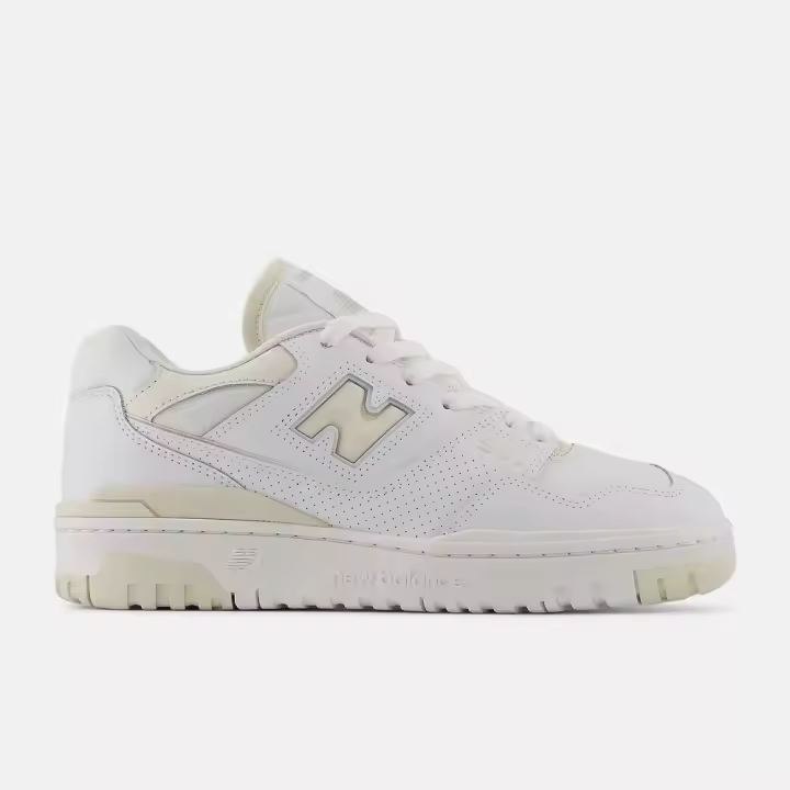 Zapatillas New Balance 550 Blanco-Beige White con linen - 1
